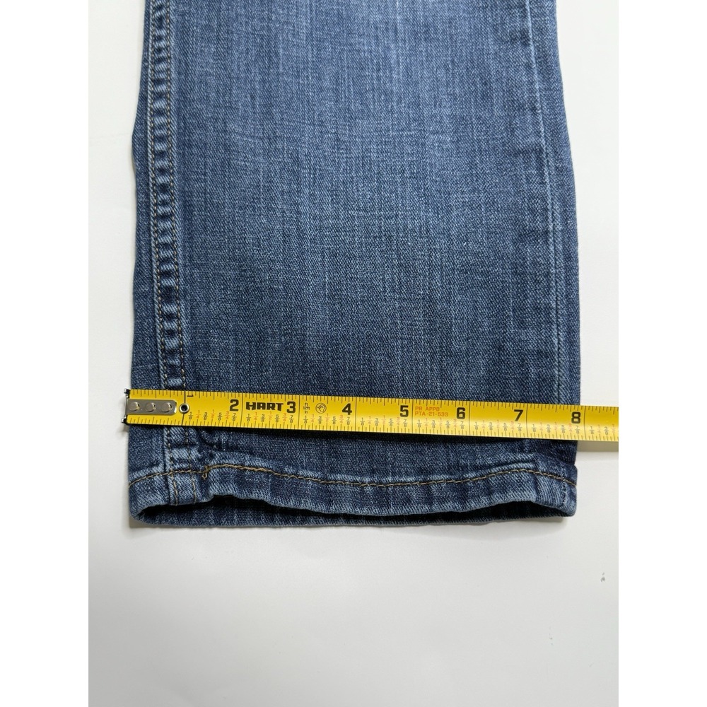 Levi's 505 Mens Size 32x30 Straight Leg Medium Wash Denim Blue Jeans Cotton Flaw - Picture 6 of 16